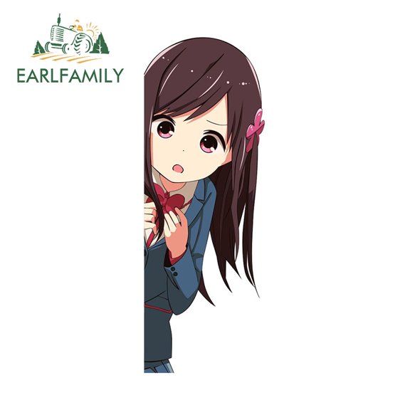 EARLFAMILY 5.1" for Bocchi Hitori Loli Car Sticker Custom Printing Vinyl Decal Personality Windows Creative Decoration