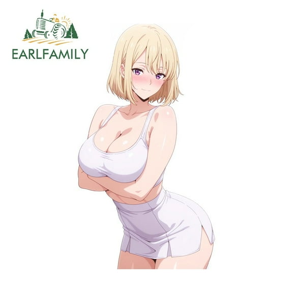 EARLFAMILY 5.1 in Cha Hae in Car Sticker Fashionable Cute VAN Auto RV JDM Decals