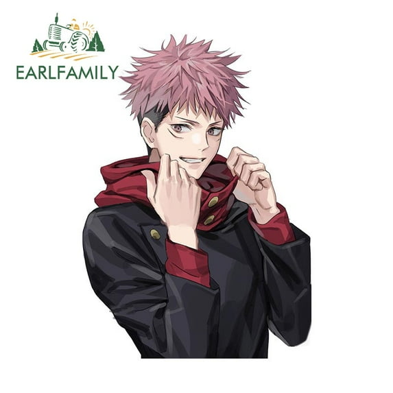 EARLFAMILY 5.1 in Japanese Anime Car Stickers Waterproof Windshield Motorcycle JDM Laptop Graffiti Decals