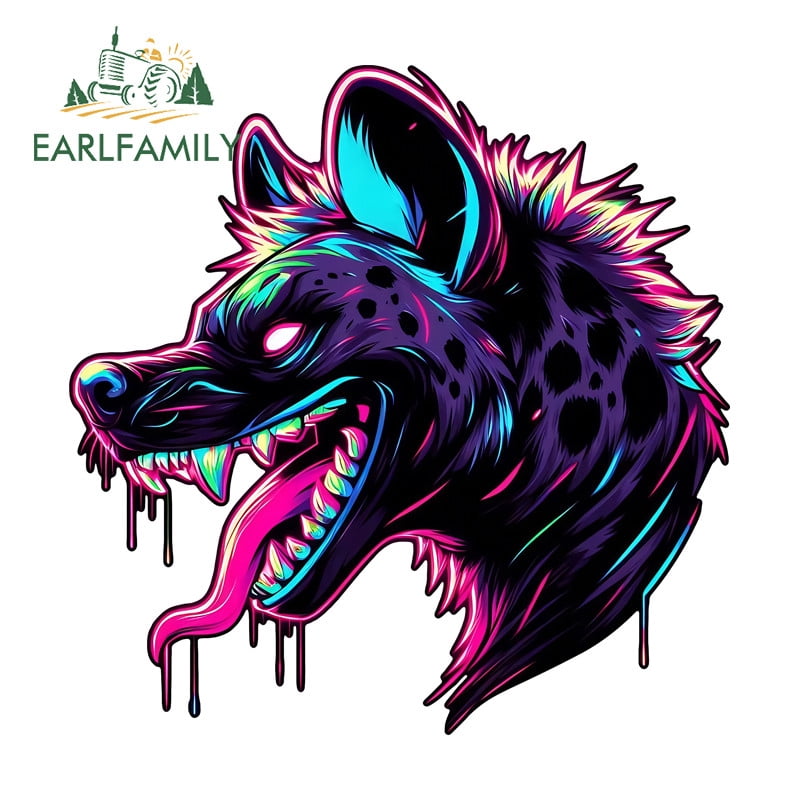 EARLFAMILY 5.1 in Leopard Car Stickers Humorous Skateboard Bumper ...