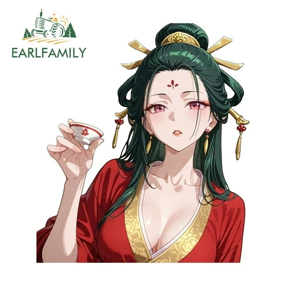 EARLFAMILY 5.1 in Maomao Car Stickers Fashionable Motorcycle Skateboard Air Conditioner JDM Decals Amusing Waterproof Racing Accessories