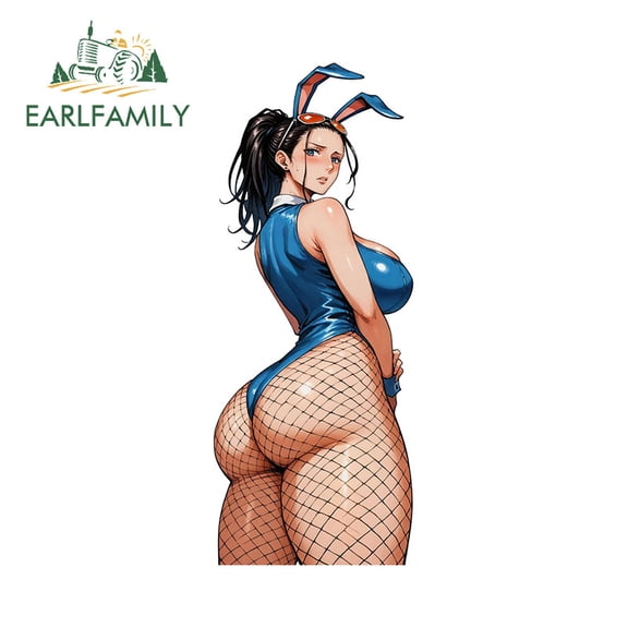 EARLFAMILY 5.1 in Nico Robin Car Sticker Personality Chibi Waterproof Laptop Luggage JDM Decal Sun-proof Waterproof Graphics Decoration