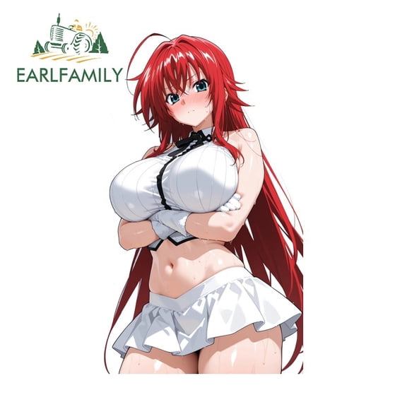 EARLFAMILY 5.1 in Rias Gremory Car Stickers Personality Motorcycle SUV JDM Decals