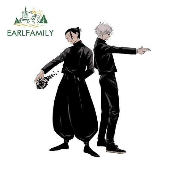 EARLFAMILY 5.1 in for Gojo Satoru Vinyl Car Stickers Personality Window Waterproof Trunk Decal Decoration