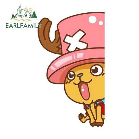 EARLFAMILY 5.1 in for ONE PIECE Peeker Car Stickers Funny Windows Trunk Motorcycle Decal Waterproof Car Accessories Campervan