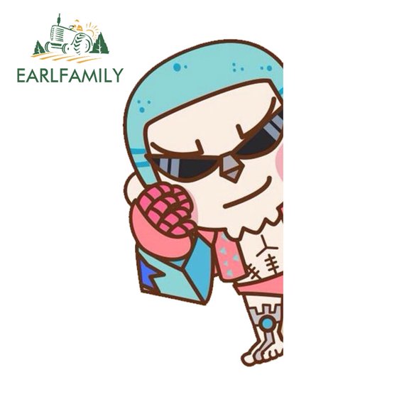 EARLFAMILY 5.1 in for ONE PIECE Peeker Car Stickers Funny Windows Trunk Motorcycle Decal Waterproof Car Accessories Campervan