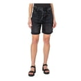 thumbnail image 1 of EARNEST SEWN NEW YORK Womens Black Pocketed Pleated Cuffed Hem High Waist Shorts 34, 1 of 2