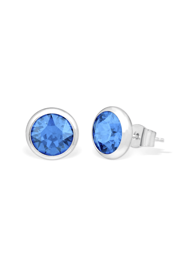 EARRING GRACE STUD BERMUDA BLUE