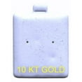 thumbnail image 1 of EARRING PAD PUFFY FULL SIZE NON FLOCKED WHITE PRINTED "14 KT GOLD". This offering is for 2 units., 1 of 1