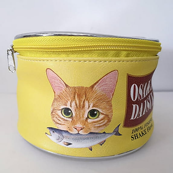 EARSTMAKEUP Canned Sardines Makeup Bag, Creative Cute Makeup Bag Canned Fish Cosmetic Bag, Cosmetic Pouch Aesthetic Toiletry Bag For Women