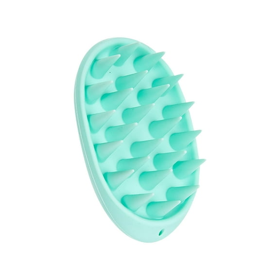 EARSTMAKEUP Hair Scalp Massager Shampoo Brush with Soft Silicone Bristles for Scalp Care and Hair Growth,Shower Head Scalp Scrubber Exfoliator for Dandruff, Wet & Dry for Men,Women and Kids,Green