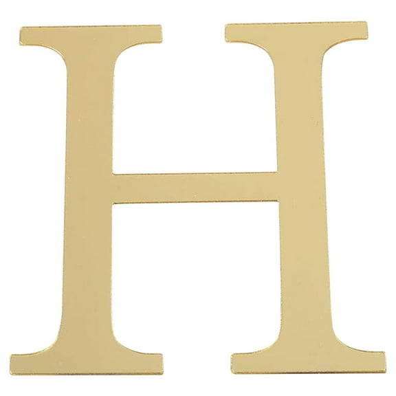 EARSTMAKEUP Large Letter Stickers, 3.4 Inch Vinyl Alphabet Letter Number Stickers Self Adhesive Big Font Letters Number Stickers for Classroom Window Door Home Decor Mailbox Presentation (Gold)