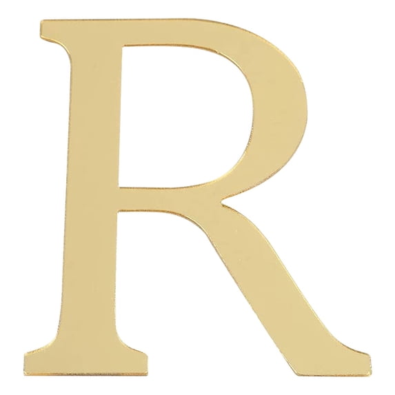 EARSTMAKEUP Large Letter Stickers, 3.4 Inch Vinyl Alphabet Letter Number Stickers Self Adhesive Big Font Letters Number Stickers for Classroom Window Door Home Decor Mailbox Presentation (Gold)
