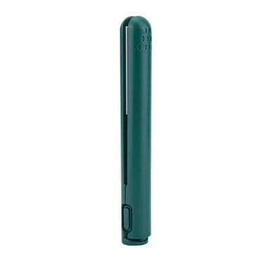 EARSTMAKEUP Mini Dual-Purpose Curling Iron, Mini Dual Purpose Curling Iron Cordless, Mini Curling Iron for Short Hair, Mini Hair Straightener and Curler 2 in 1, Portable Hair Straightener (Green)