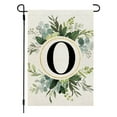 thumbnail image 1 of EARSTMAKEUP Monogram Letter A-Z Garden Flag, 12x18'' Linen Double Sided Garden Flags for Outside, Family Last Name Initial Outdoor Decoration Flag, Suitable for Yard, Porch, Balcony (Flagpole not Incl, 1 of 8