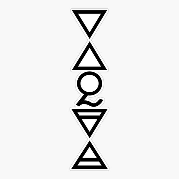 EARTH AIR SKY WATER SPIRIT V - alchemy onyx Sticker