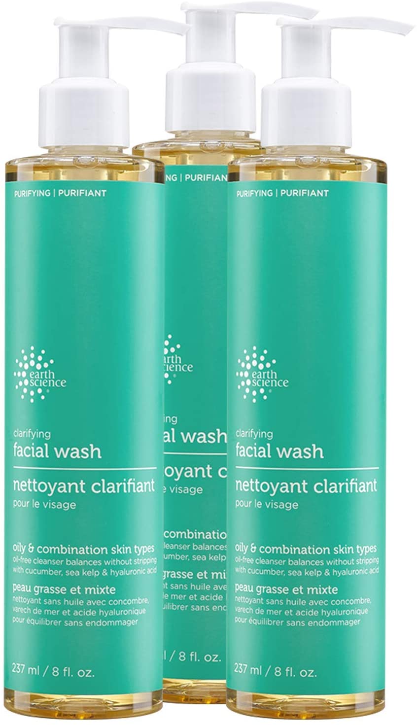 EARTH SCIENCE Gentle Clarifying Facial Wash For Oily, Combination