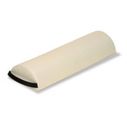 EARTHLITE Bolster Pillow Half Jumbo   Durable Massage Bolster, 100% PU Upholstery incl. Strap Handle/Professional Quality for Massage Tables/Back Pain Relief, Vanilla Creme