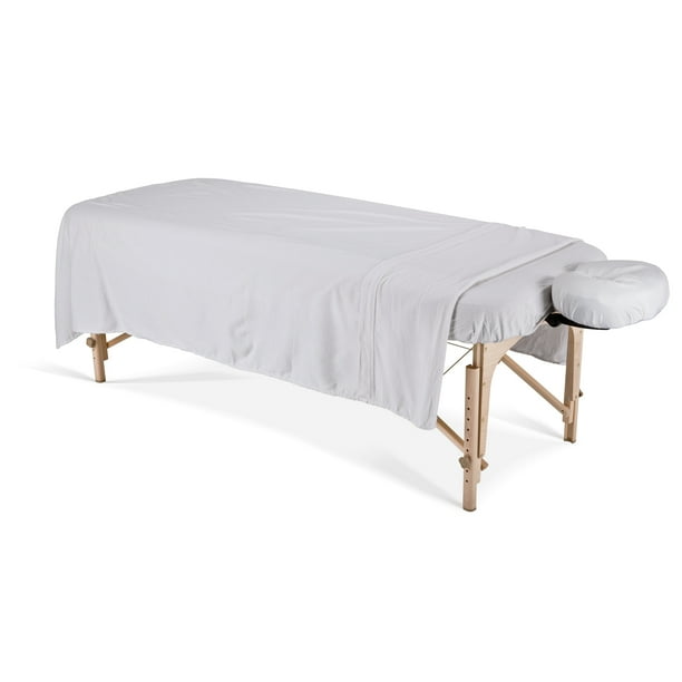 EARTHLITE Flannel Massage Table Sheet Set \xe2\x80\x93 Commercial Grade