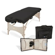 EARTHLITE Harmony DX Portable Massage Table Package Deluxe Adjustable Headrest, Hard Maple, Aircraft Quality, up to 600lbs