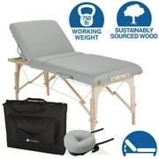 EARTHLITE Portable Massage Table Package AVALON   Reiki Endplate, Premium Flex-Rest Face Cradle & Strata Cushion, Carry Case 30 x73
