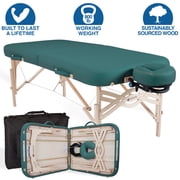 EARTHLITE Spirit Premium Portable Massage Table Package - Spa-Level Comfort, Deluxe Cushioning incl. Flex-Rest Face Cradle & Strata Face Pillow, Carry Case 30/32  x 73