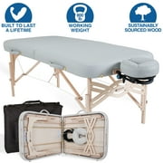 EARTHLITE Spirit Premium Portable Massage Table Package - Spa-Level Comfort, Deluxe Cushioning incl. Flex-Rest Face Cradle & Strata Face Pillow, Carry Case 30/32  x 73