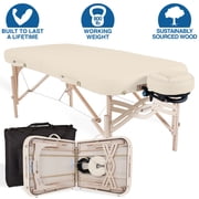 EARTHLITE Spirit Premium Portable Massage Table Package - Spa-Level Comfort, Deluxe Cushioning incl. Flex-Rest Face Cradle & Strata Face Pillow, Carry Case 30/32  x 73