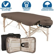EARTHLITE Spirit Premium Portable Massage Table Package - Spa-Level Comfort, Deluxe Cushioning incl. Flex-Rest Face Cradle & Strata Face Pillow, Carry Case 30/32  x 73