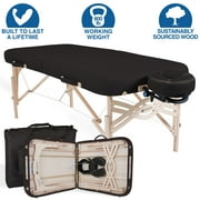 EARTHLITE Spirit Premium Portable Massage Table Package - Spa-Level Comfort, Deluxe Cushioning incl. Flex-Rest Face Cradle & Strata Face Pillow, Carry Case 30/32  x 73