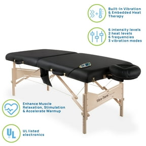 EARTHLITE Sports Therapy Table Vibra-Therm Embedded Vibration & Heat, Enhanced Recovery & Warm-Up, Complete Package, UL Listed