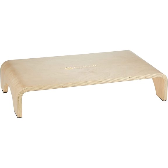 EARTHLITE Wooden Step Stool - Beautiful Finish, Large Surface, Strong & Stable Bed Step, Foot Stool, Massage Step-Up (4" or 7")