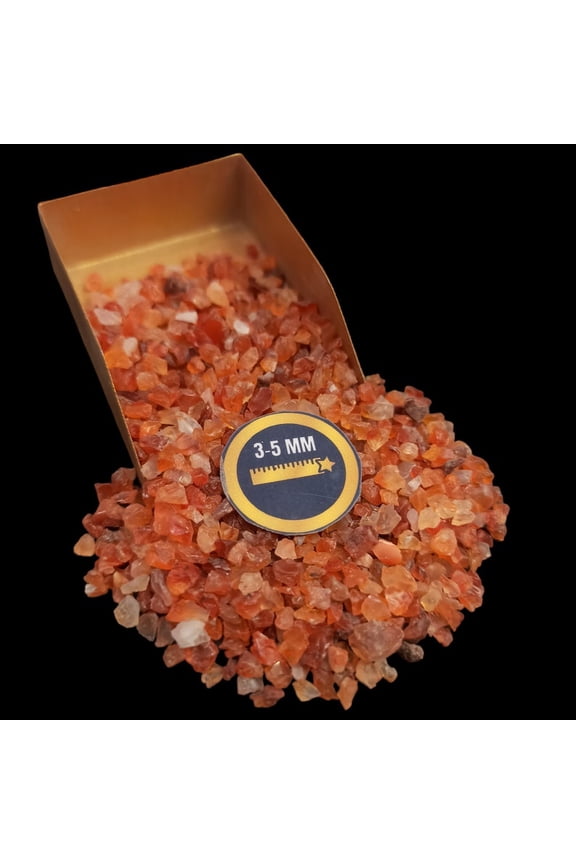 Carnelian Large Chips, 100g (3.52 oz), Natural Gemstone Chips for Bottle Art, Crystal Jars & DIY Crafts
