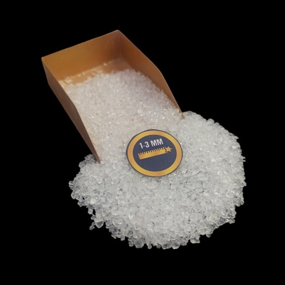EARTHMINES Crystal Small Chips, 200g (7.05 oz), Natural Gemstone Chips for Decor Fillings, Nail Art & Mixed Media