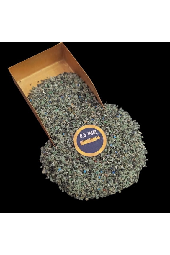 Emerald 0.5-1 mm Stone Chips, 20g (0.70 oz), Natural Gemstone Chips for Decor Fillings, Nail Art & Mixed Media