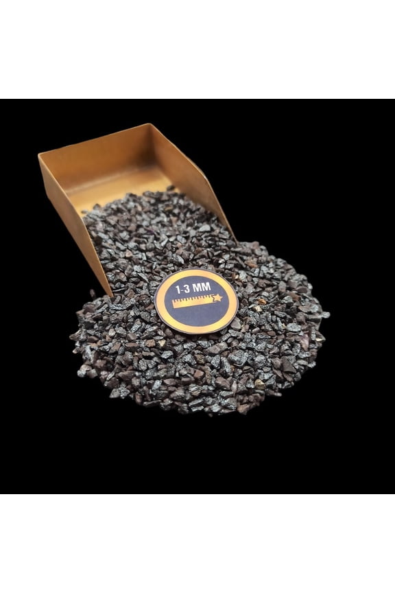 Hematite 1-3 mm Chips, 50g (1.76 oz), Natural Gemstone Chips for Custom Crafts, Mosaics & Display Decor