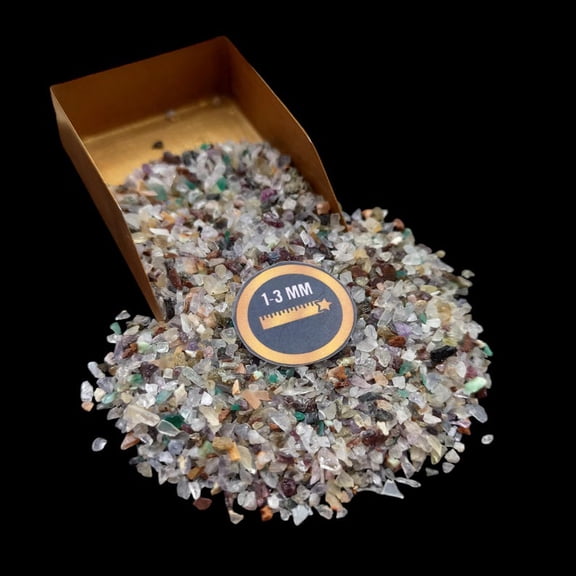 EARTHMINES Multi Natural Stones Small Chips, 20g (0.70 oz), Natural Gemstone Chips for Wood Inlay, Epoxy Art & Crafts