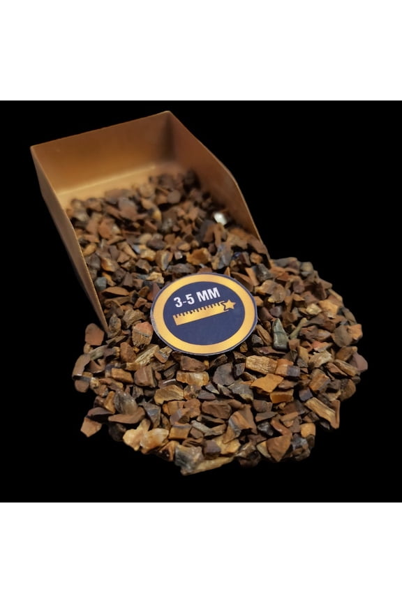 Tiger Eye Large Chips, 500g (17.63 oz), Natural Gemstone Chips for Resin Inlay, Jewelry Making & Decor