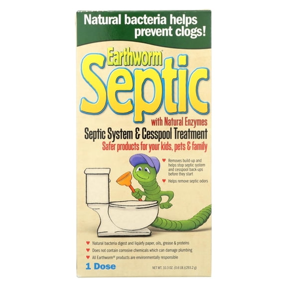 Earthworm Septic System Treatment - Case Of 6 - 10.3 Fl Oz.