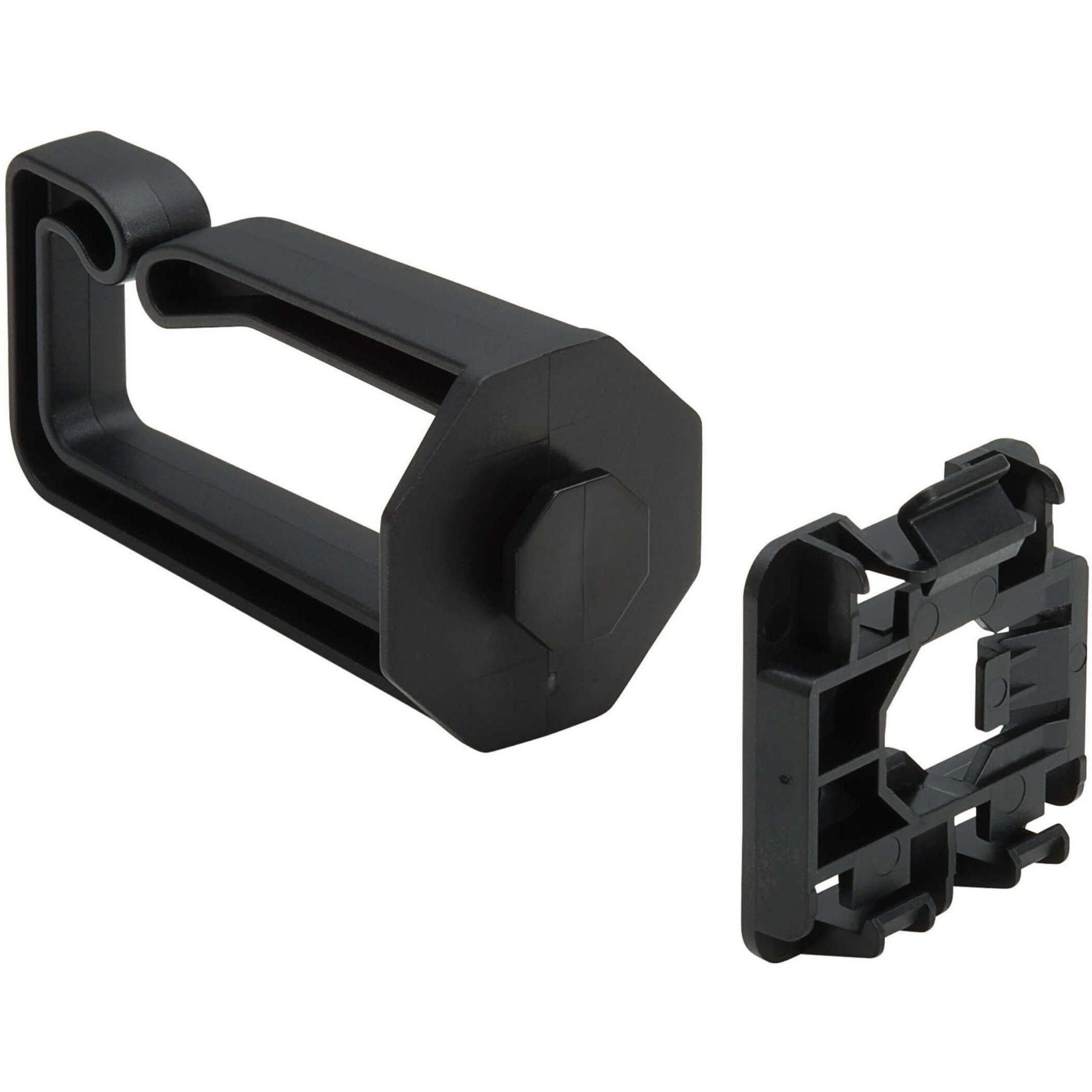 Eaton Tripp Lite Series Cable Management D-Rings for DIN Rails - Multi-Angle, 1U, Black, 2 Pack (ncm-din01-02)