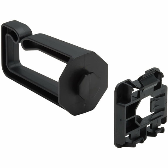 Eaton Tripp Lite Series Cable Management D-Rings for DIN Rails - Multi-Angle, 1U, Black, 2 Pack (ncm-din01-02)
