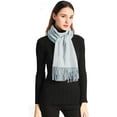 thumbnail image 1 of EASE LEAP Pashmina Scarfs for Women Silky Shawls and Wraps for Evening Dresses Soft Large Scarves Wedding Warm Stylish Solid Color, Light Gray, 1 of 7