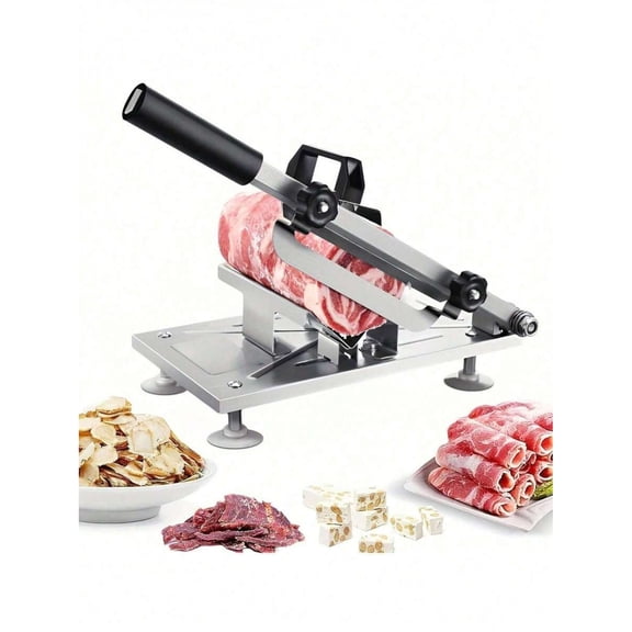 EASHZMFYTBF Manual Meat Slicer (Stainless Steel, Multi-Functional), Bone Chopper/Vegetable Cutter For Frozen Beef/Chicken