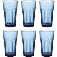 Water and Juice Drinking Glasses Set of 6, Kitchen Glassware Set, 7 oz ...