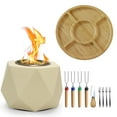 thumbnail image 1 of EAST FLAME S'Mores Maker Kit & Charcuterie Serving Set, Includes 4 Extendable Roasting Sticks, Cheese Knife & Bamboo Tray, Gift for Houswarmings, 1 of 8