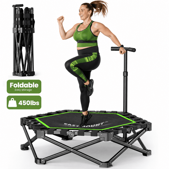 EAST MOUNT 42" Rebounder Trampoline for Adults, Foldable for Home Fitness