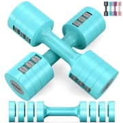 EAST MOUNT Adjustable Dumbbells Set of 2 - Women Hand Weights 2lb/3lb/4lb/5lb Weight Set 10 lbs/Pair Hand Weights for Home Office Gym Workout