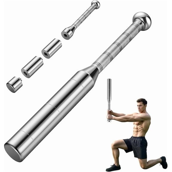 EAST MOUNT Adjustable Macebell Clubbell - 6 Weight Settings 6.6-17.5 lb Weighted Clubbell for Shoulder Grip Forearm Strength Training