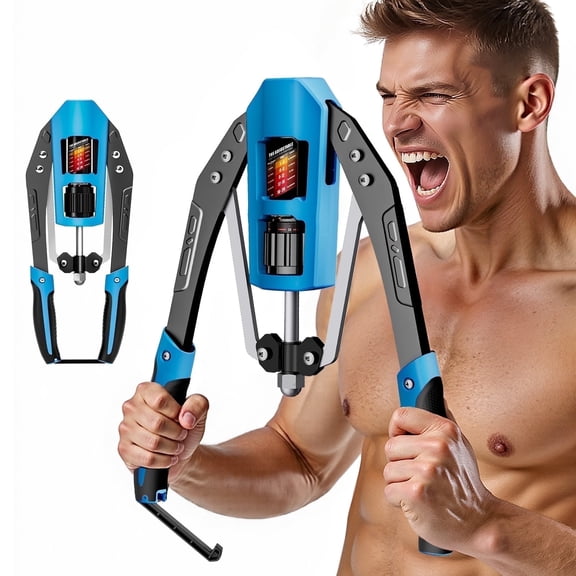 EAST MOUNT Twister Arm Exerciser - Adjustable 22-440lbs Hydraulic Power, Home Chest Expander, Shoulder Muscle Training Fitness Equipment, Arm Enhanced Exercise Strengthener (Blue)