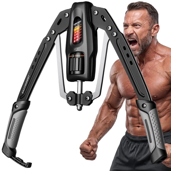 EAST MOUNT Twister Arm Exerciser, Adjustable Hydraulic Resistance 22–440 lbs, Arm Chest & Shoulder Strength Trainer for Home Workouts, Upper Body Muscle Builder, Fitness Training Equipment